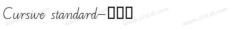 Cursive standard字体转换